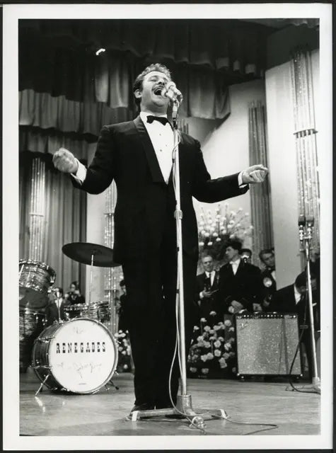 Domenico Modugno Sanremo 1966 Ft 35819 - Stampa 24x18 cm - Farabola Stampa ai sali d'argento (anni 90)