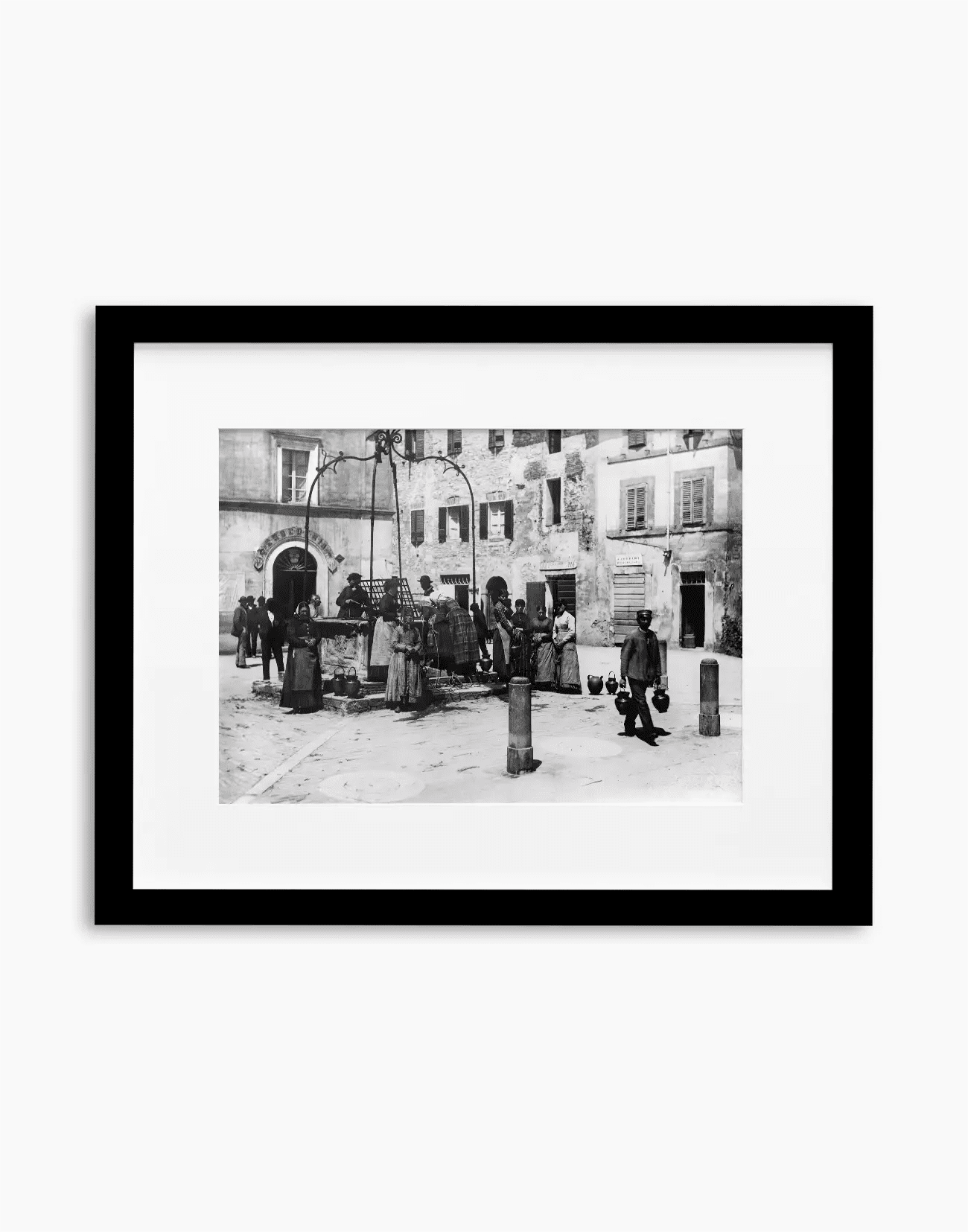 Donne al pozzo, Lago Trasimeno 1900 - Farabola WhiteWall App Product