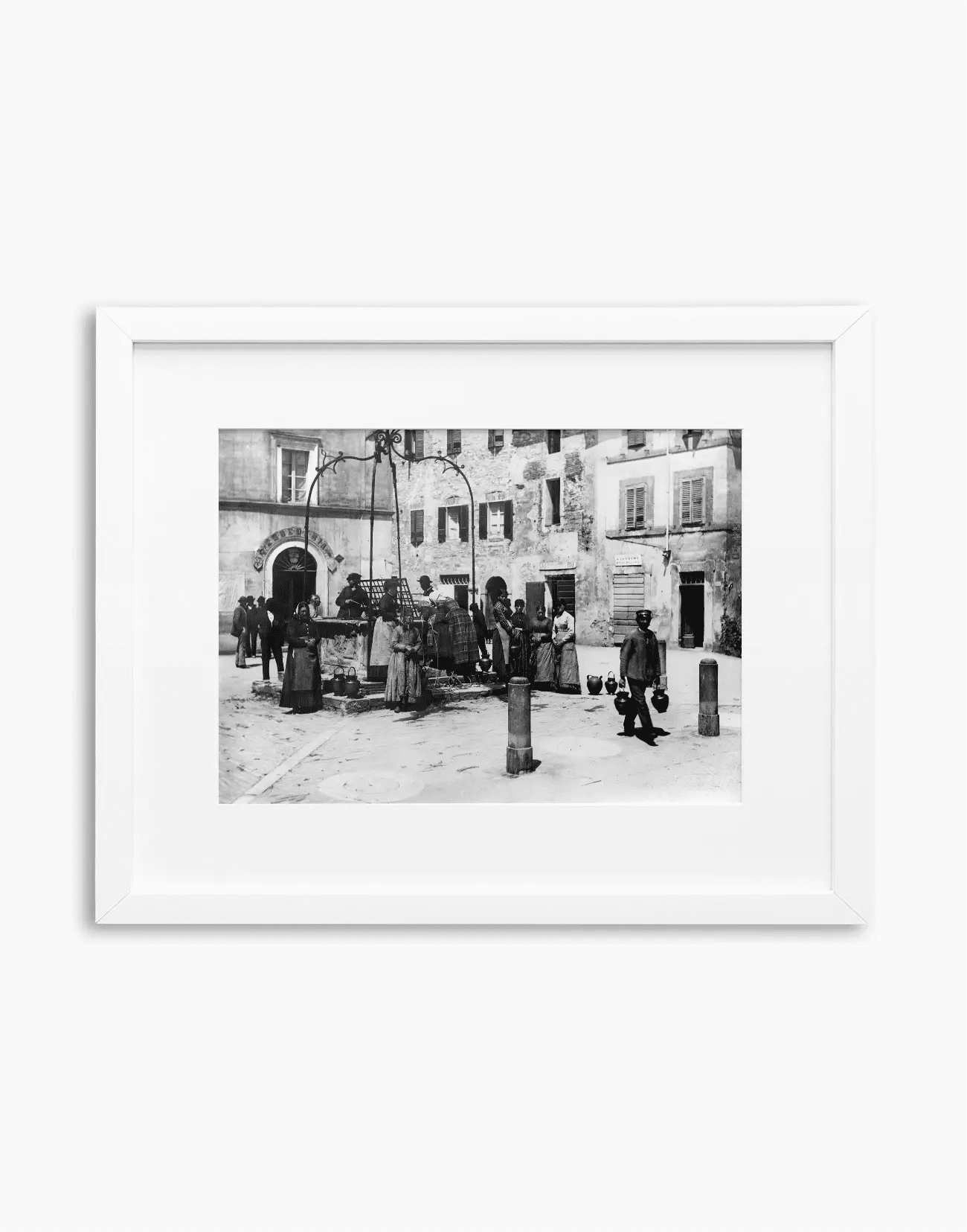 Donne al pozzo, Lago Trasimeno 1900 - Farabola WhiteWall App Product