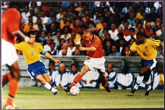 Dunga e Bergkamp Mondiali Francia 98 Ft 2954 - Stampa 20x15 cm - Farabola Stampa ai sali d'argento