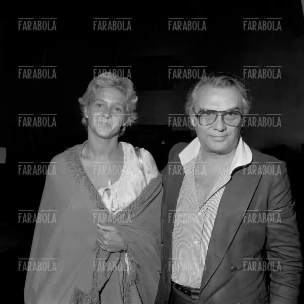 Elisabetta Pozzi e Giorgio Albertazzi, Festival di Venezia, 1975 - Farabola Immagine digitale
