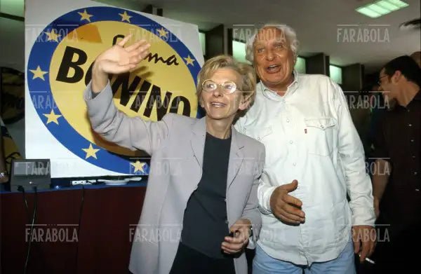 Emma Bonino e Marco Pannella, anni 90 - Farabola Immagine digitale