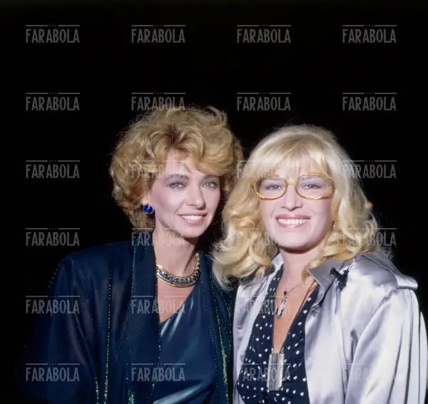 Enrica Bonaccorti e Monica Vitti, Festival di Venezia, 1988 - Farabola Immagine digitale