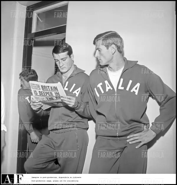 Enrico Albertosi e Giacinto Facchetti, Mondiali di calcio in Inghilterra, 1966 - Farabola Immagine digitale