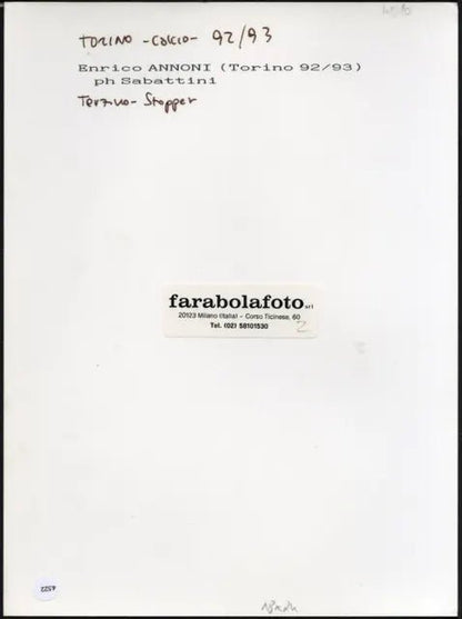 Enrico Annoni Torino 1992 - 1993 Ft 4522 - Stampa 24x18 cm - Farabola Stampa ai sali d'argento