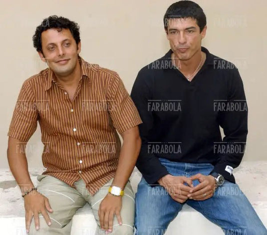 Enrico Brignano e Alessandro Gassman, Giffoni Film Festival, 2002 - Farabola Immagine digitale