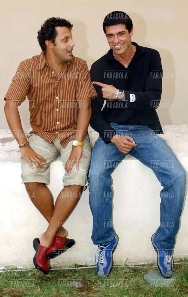 Enrico Brignano e Alessandro Gassman, Giffoni Film Festival, 2002 - Farabola Immagine digitale