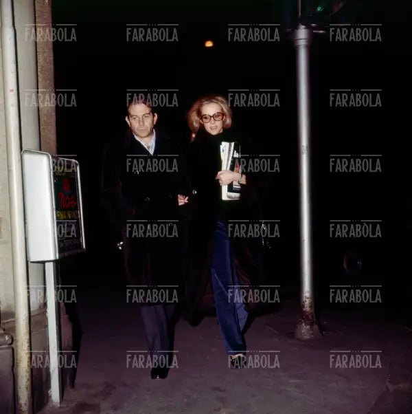 Enrico Maria Salerno e Alice Kessler, Milano, 1970 - Farabola Immagine digitale