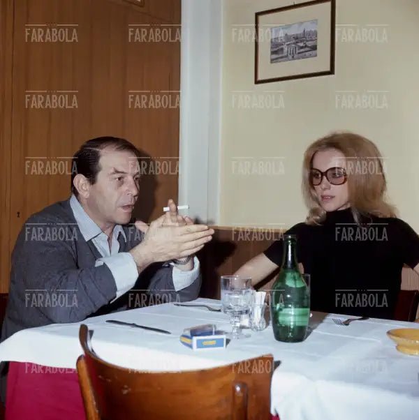 Enrico Maria Salerno e Alice Kessler, Milano, 1970 - Farabola Immagine digitale