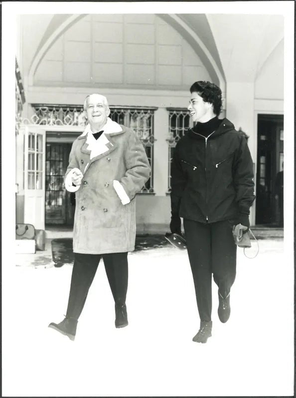 Enrico Piaggio a Sankt Moritz 1968 Ft 37440 - Stampa 24x18 cm - Farabola Stampa ai sali d'argento