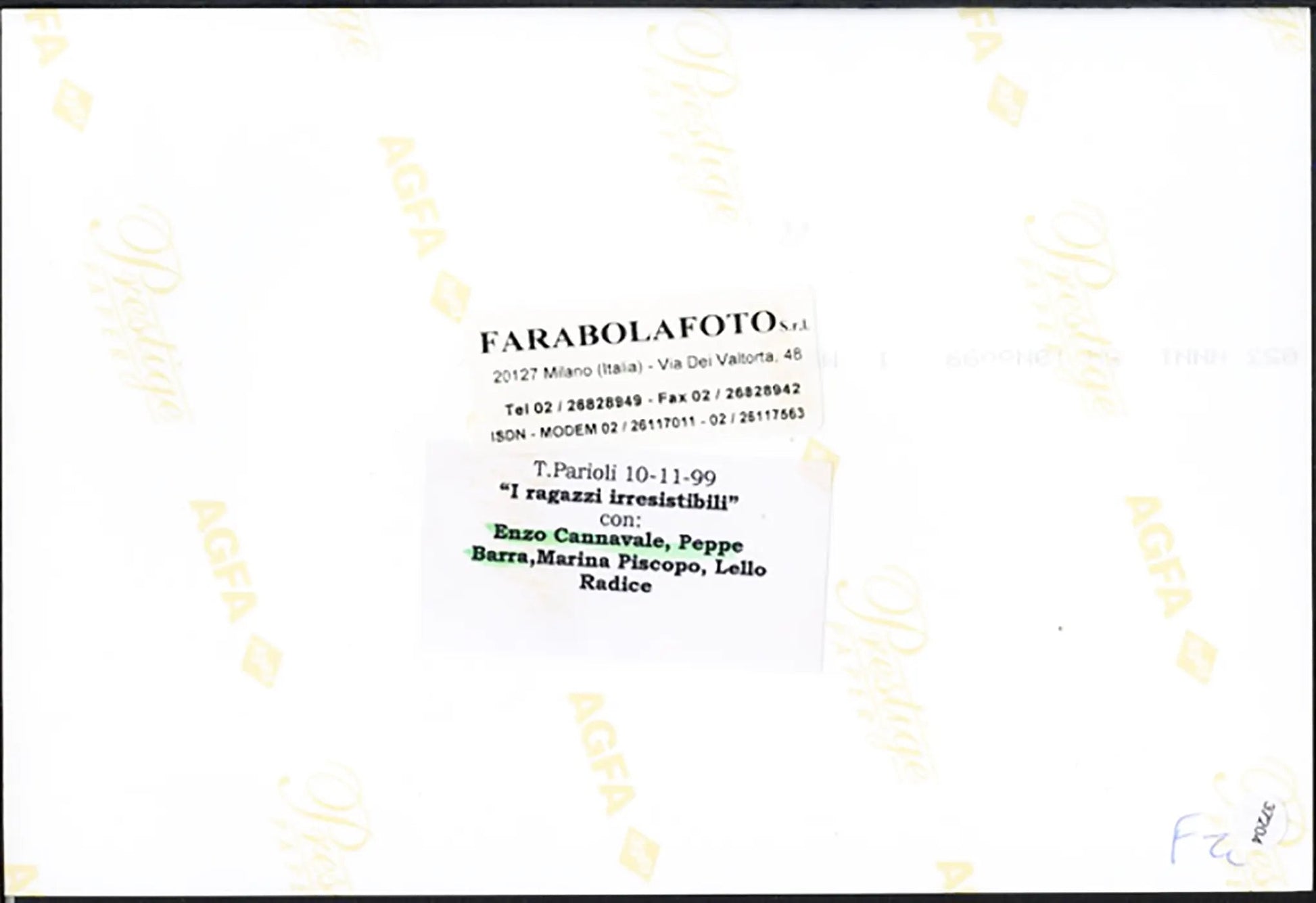 Enzo Cannavale e Peppe Barra 1999 Ft 37204 - Stampa 20x15 cm - Farabola Stampa digitale