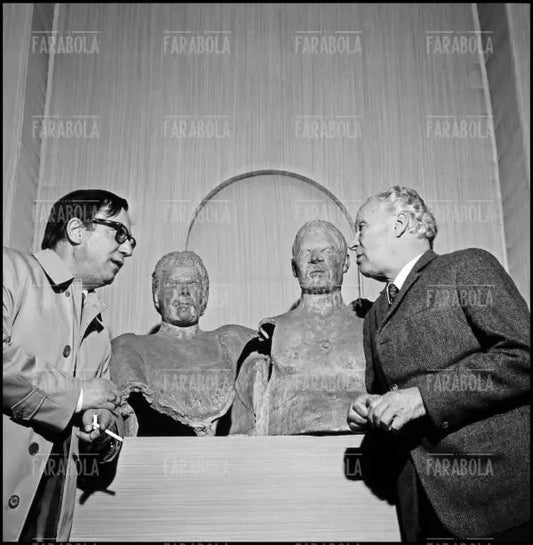 Enzo Fabiani e Marino Marini, Milano, 1972 - Farabola Immagine digitale