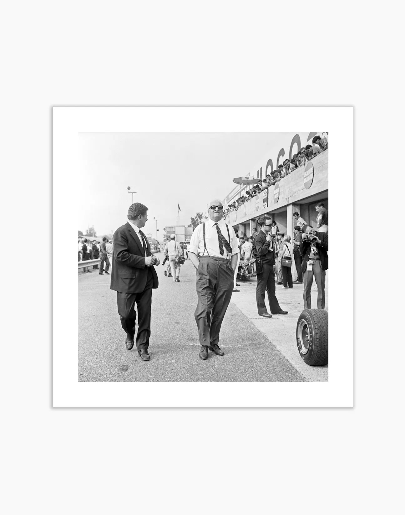 Enzo Ferrari, Gran Premio d'Italia 1966 - Farabola Fotografia