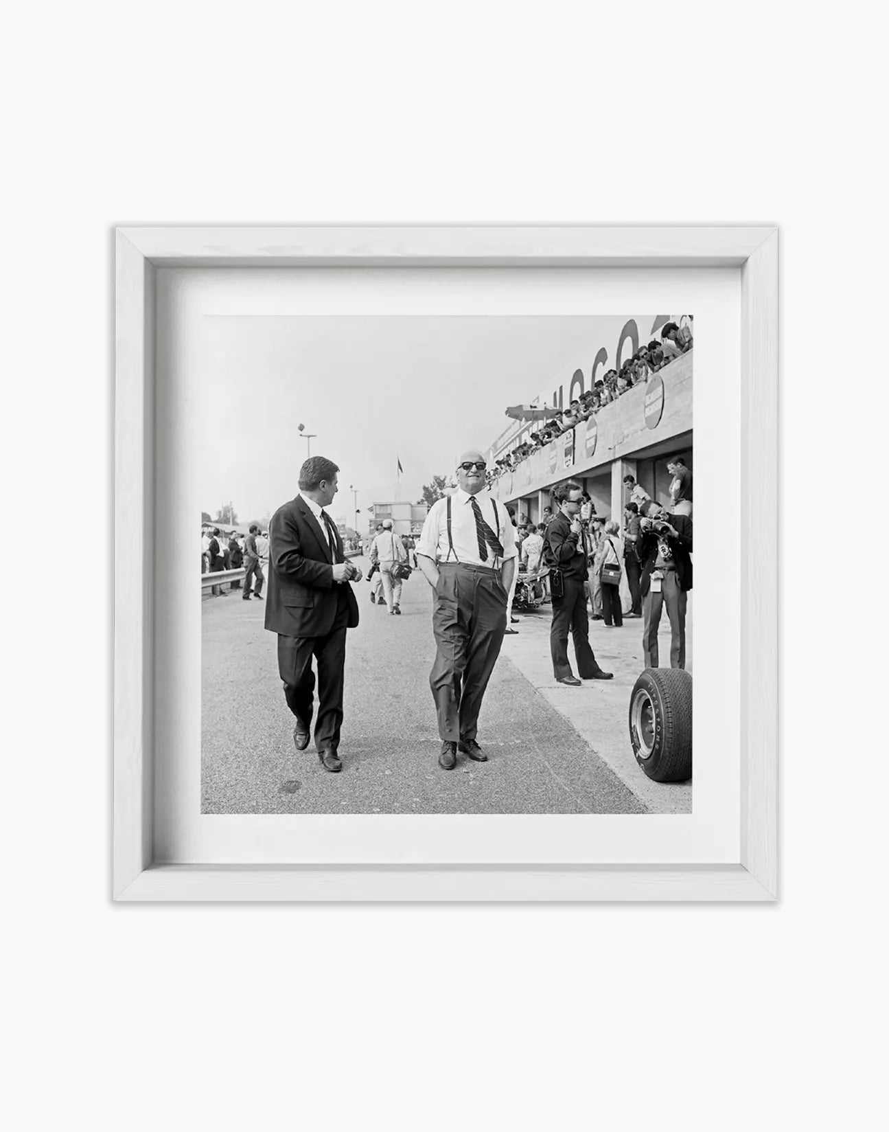 Enzo Ferrari, Gran Premio d'Italia 1966 - Farabola Fotografia