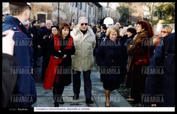 Enzo Jannacci ai funerali di Giorgio Gaber, Milano, 2003 - Farabola Immagine digitale