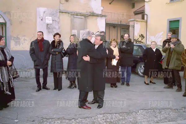 Enzo Jannacci al matrimonio di Paolo Rossi, Milano, 2001 - Farabola Immagine digitale