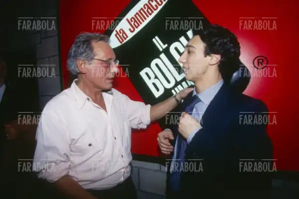 Enzo Jannacci all'inaugurazione del suo locale "Il Bolgia Umana", Milano, 1994 - Farabola Immagine digitale