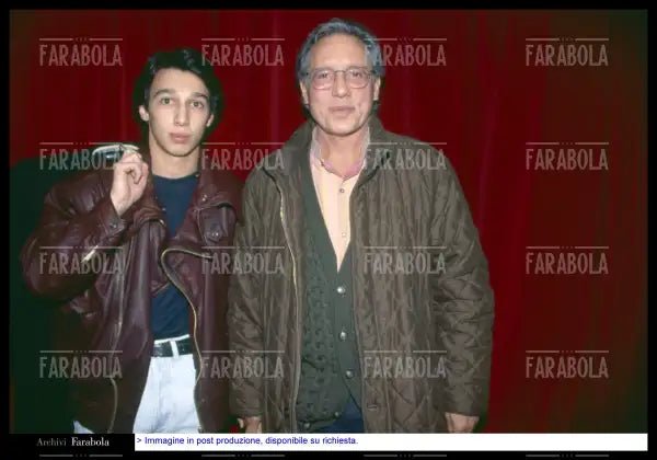 Enzo Jannacci con il figlio Paolo, 1991 - Farabola Immagine digitale