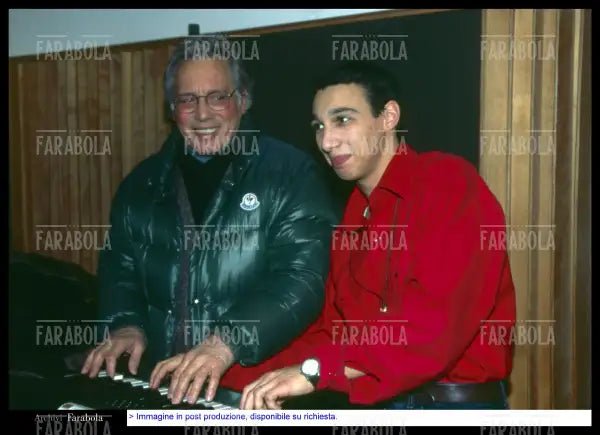 Enzo Jannacci con il figlio Paolo, 1996 - Farabola Immagine digitale