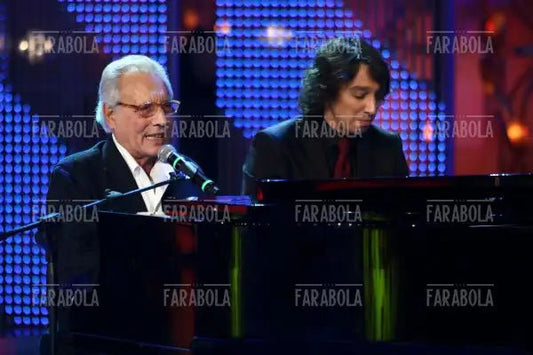 Enzo Jannacci e il figlio Paolo, I migliori anni, 2008 - Farabola Immagine digitale