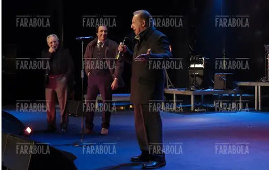Enzo Jannacci, Franco Nisi e Mike Bongiorno, Milano la città per cantare, 2003 - Farabola Immagine digitale