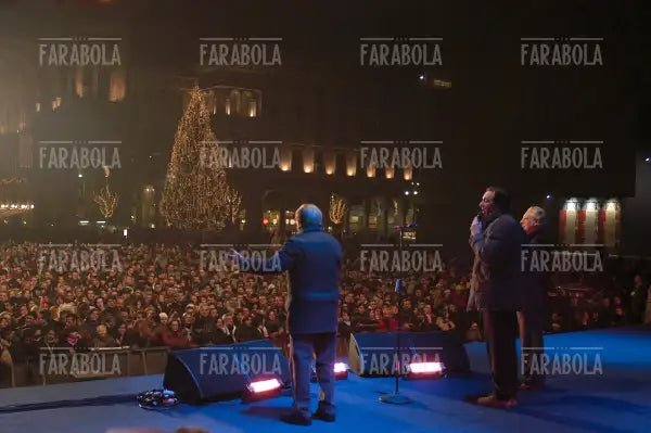Enzo Jannacci, Franco Nisi e Mike Bongiorno, Milano la città per cantare, 2003 - Farabola Immagine digitale