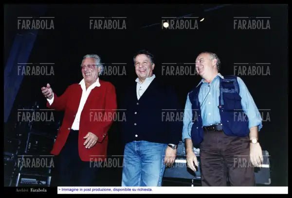 Enzo Jannacci, Renato Pozzetto e Cochi Ponzoni, Milano, 2001 - Farabola Immagine digitale