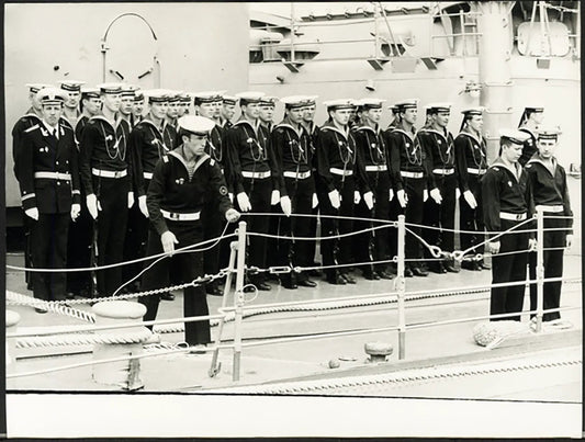 Equipaggio nave da guerra sovietica 1976 Ft 36964 - Stampa 20x15 cm - Farabola Stampa ai sali d'argento