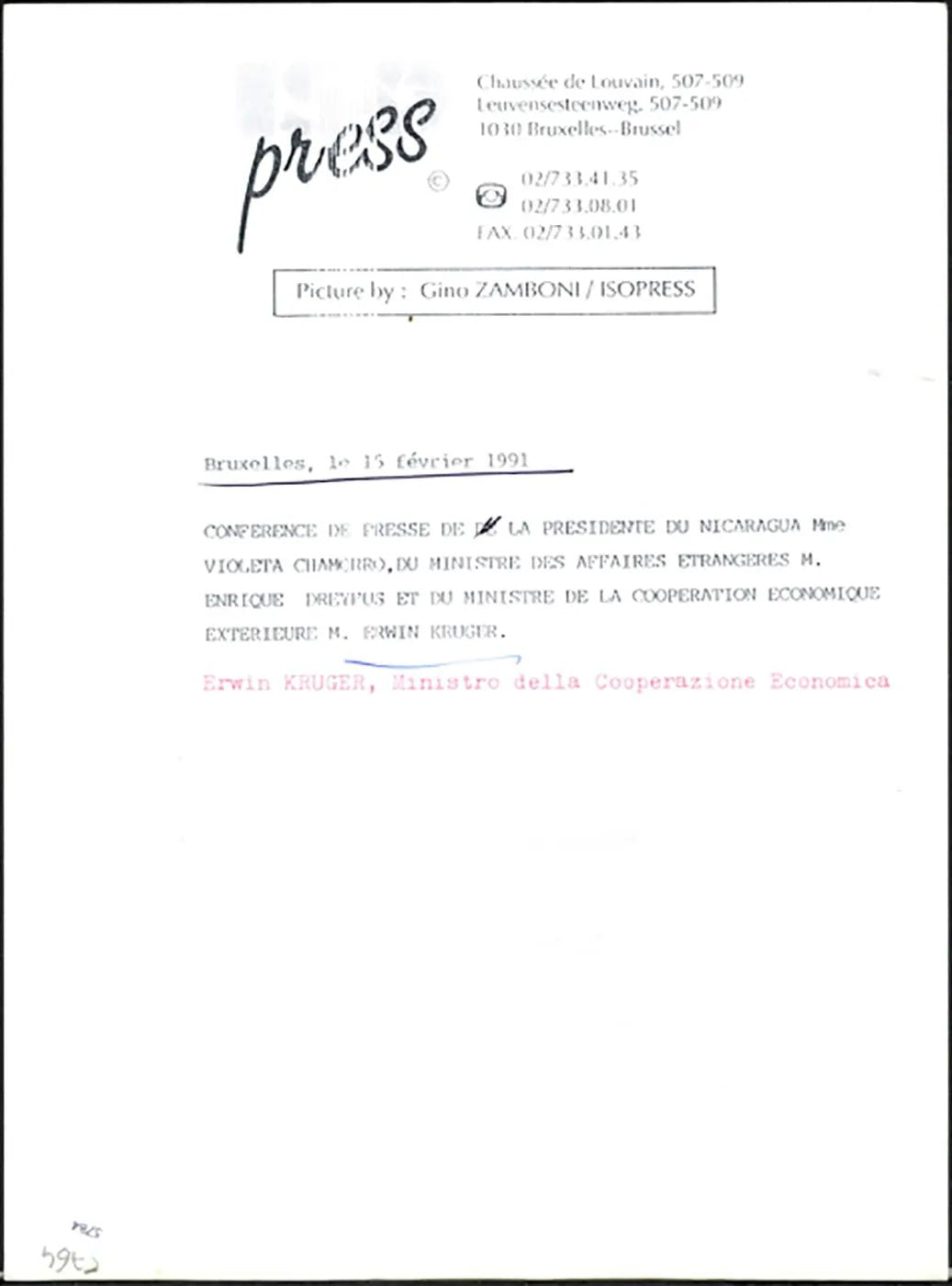 Erwin Kruger Nicaragua 1991 Ft 5784 - Stampa 24x18 cm - Farabola Stampa ai sali d'argento