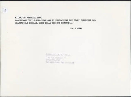 Esercitazione Protezione Civile 1991 Ft 3597 - Stampa 24x18 cm - Farabola Stampa ai sali d'argento