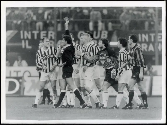 Espulsione di Antonio Conte Juventus 1993 Ft 4482 - Stampa 24x18 cm - Farabola Stampa digitale