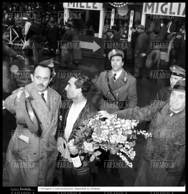 Eugenio Castellotti, Mille Miglia, 1956 - Farabola Immagine digitale