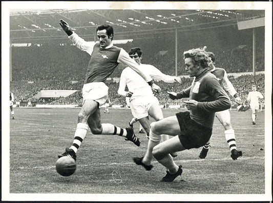 FA Cup Leeds vs Arsenal 1968 Ft 5768 - Stampa 20x15 cm - Farabola Stampa ai sali d'argento