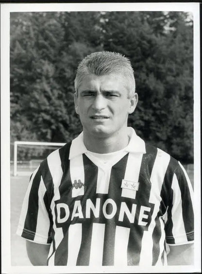 Fabrizio Ravanelli Juventus 1992 - 1993 Ft 4520 - Stampa 24x18 cm - Farabola Stampa ai sali d'argento