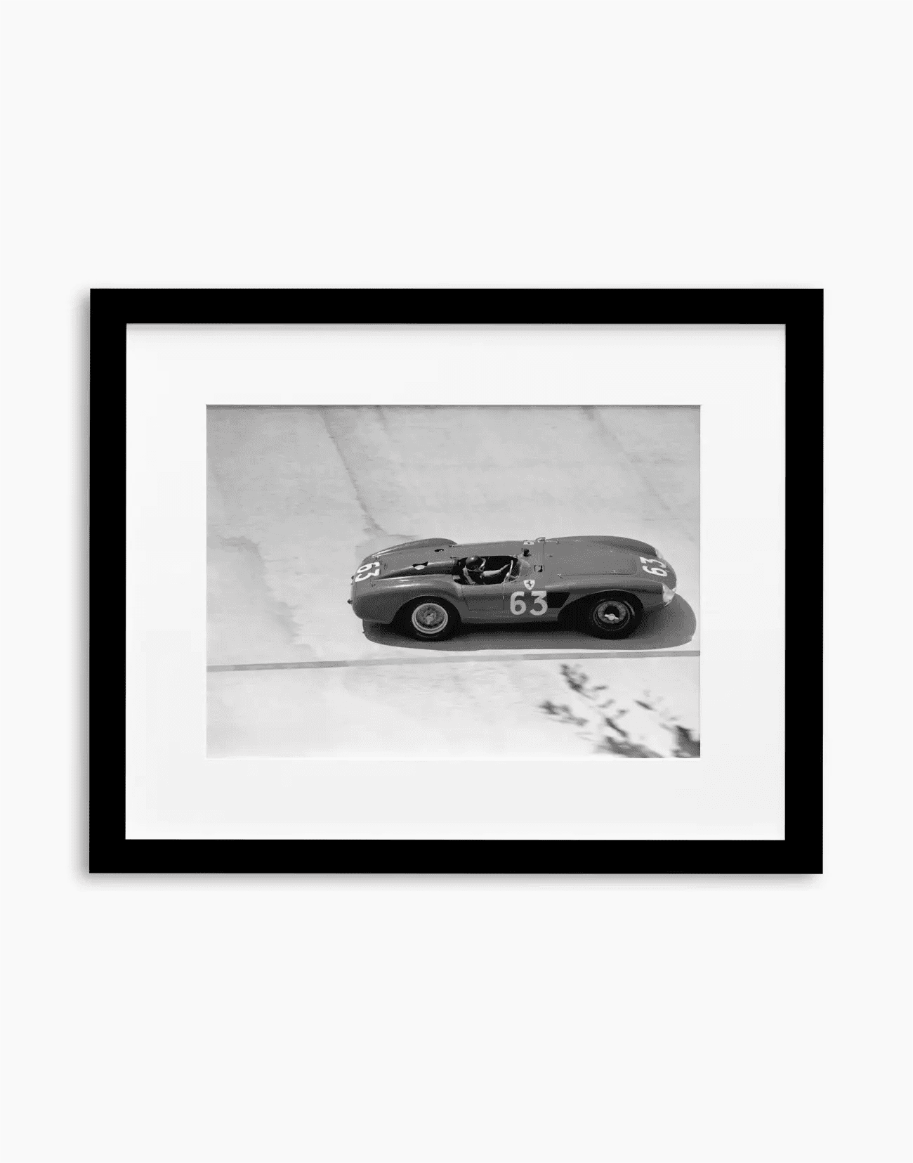Fangio su Ferrari, Gp di Supercortemaggiore 1956 - Farabola WhiteWall App Product