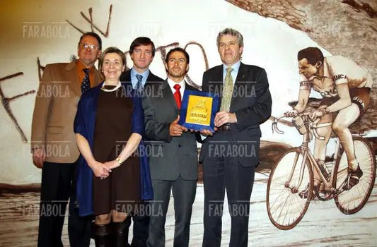Faustino e Marina Coppi, Gilberto Simone, Massimo Merlano, Premio Bici d'Oro, 2002 - Farabola Immagine digitale