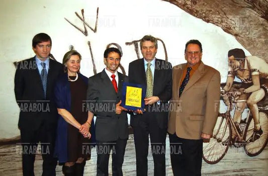 Faustino e Marina Coppi, Gilberto Simone, Massimo Merlano, Premio Bici d'Oro, 2002 - Farabola Immagine digitale