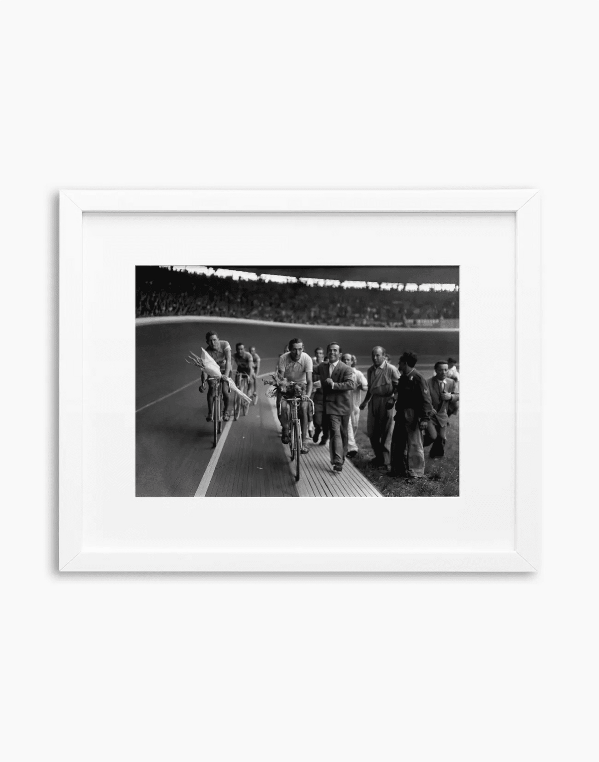 Fausto Coppi, Giro d'Italia 1947 — stampa fine art con cornice bianca
