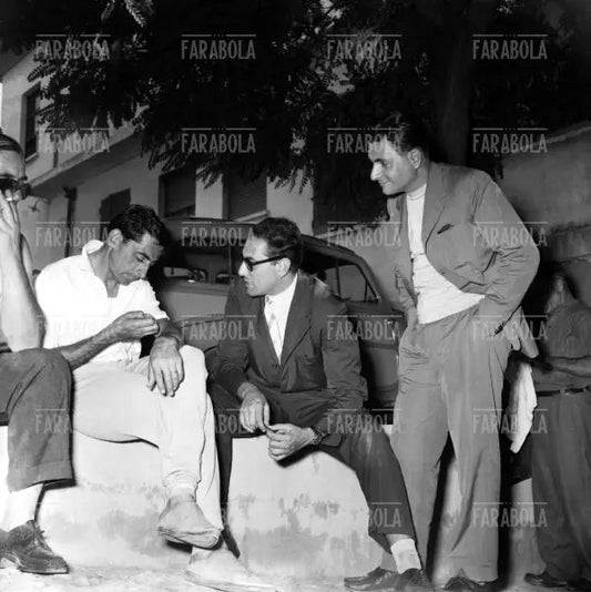 Fausto Coppi, Mario Oriani e Aldo Giordani, 1953 - Farabola Immagine digitale