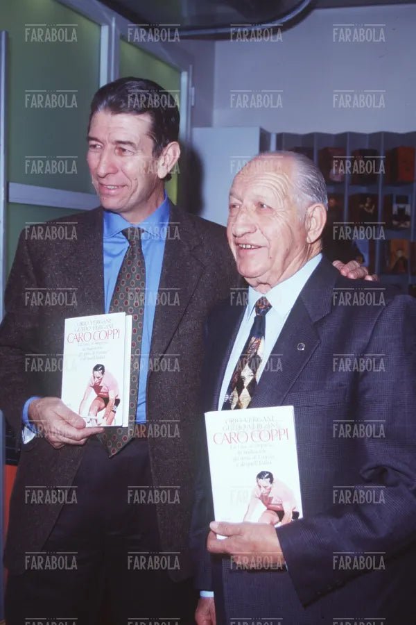 Felice Gimondi e Gino Bartali, Milano, 1995 - Farabola Immagine digitale