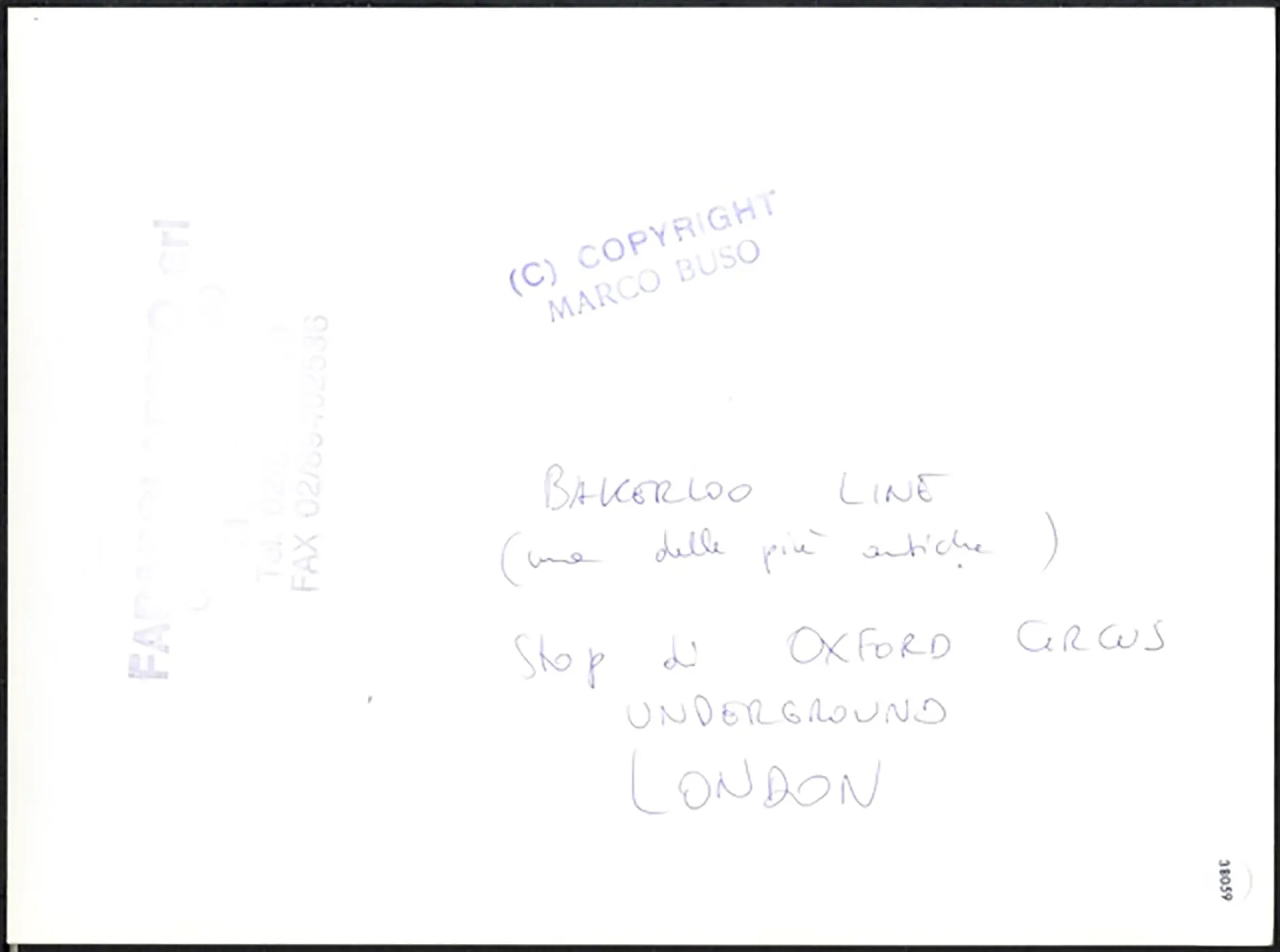 Fermata di Oxford Circus Londra anni 90 Ft 38059 - Farabola Stampa ai sali d'argento