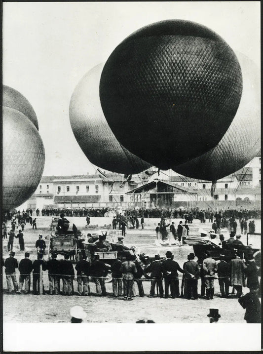 Festa aerostatica all'Esposizione 1906 Ft 36071 - Stampa 24x18 cm - Farabola Stampa ai sali d'argento (anni 90)