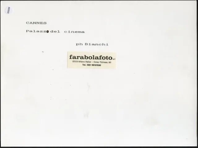 Festival di Cannes 1990 Ft 35559 - Stampa 24x18 cm - Farabola Stampa ai sali d'argento