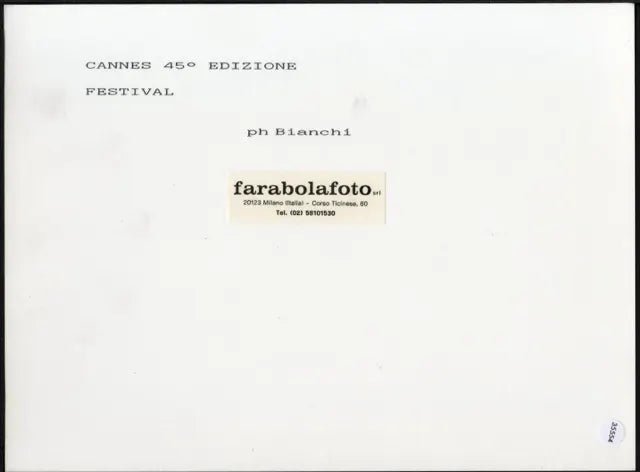 Festival di Cannes 1992 Ft 35554 - Stampa 24x18 cm - Farabola Stampa ai sali d'argento