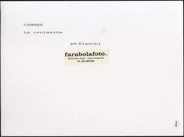 Festival di Cannes La Croisette 1990 Ft 35560 - Stampa 24x18 cm - Farabola Stampa ai sali d'argento