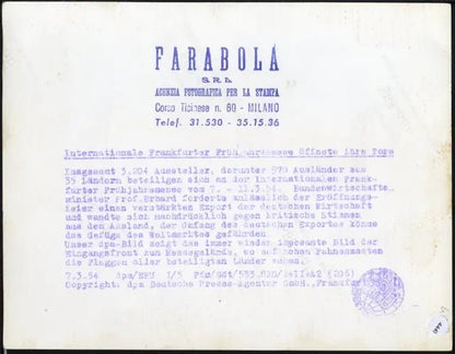 Festival di primavera di Francoforte 1954 Ft 4441 - Stampa 21x15 cm - Farabola Stampa ai sali d'argento