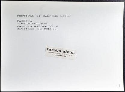 Festival di Sanremo 1994 I Paideja Ft 2496 - Stampa 24x18 cm - Farabola Stampa ai sali d'argento