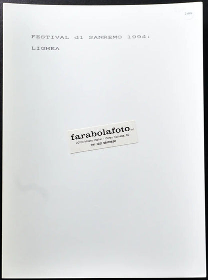 Festival di Sanremo 1994 Lighea Ft 2499 - Stampa 24x18 cm - Farabola Stampa ai sali d'argento