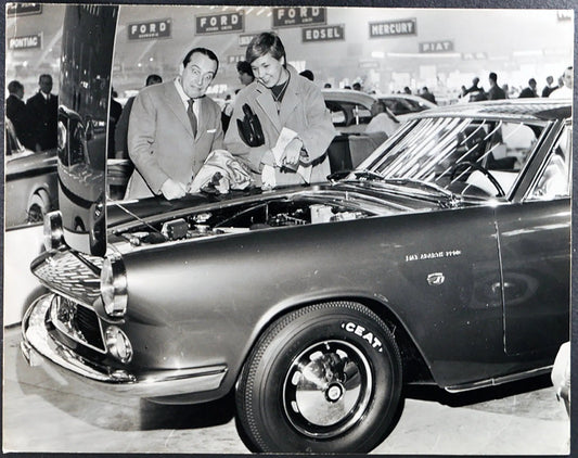 Fiat Abarth 2200 Salone Auto 1959 Ft 35345 - Stampa 21x27 cm - Farabola Stampa ai sali d'argento