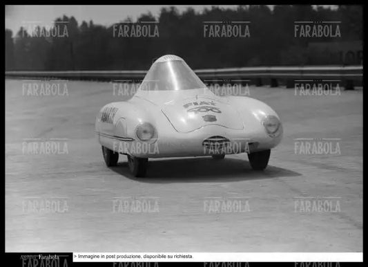 Fiat - Abarth 500, prove in pista, Monza, 1958 - Farabola Immagine digitale